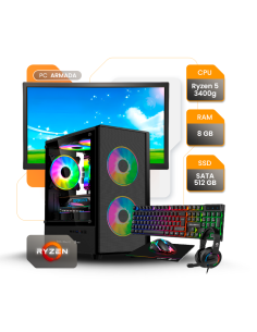 Pc Gamer Amd Ryzen 5 3400g...
