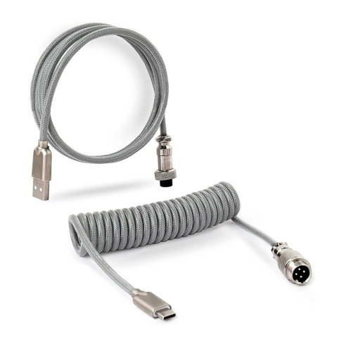 CABLE ROYAL KLUDGE COILED USB TYPE C GREY