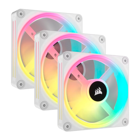FAN COOLER CORSAIR PWM ICUE LINK QX120 RGB 120MM WHITE PACK X3