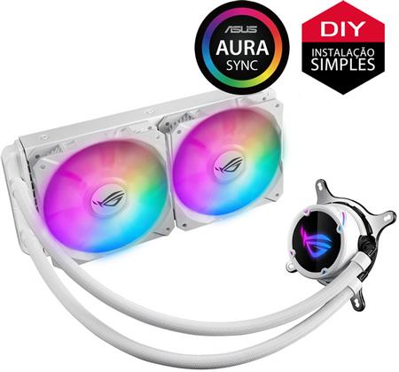 WATER COOLER ASUS ROG STRIX LC240 RGB WHITE EDITION