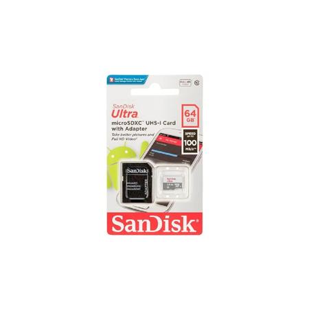 TARJETA MICRO SD SANDISK ULTRA 64GB C10 C/ADA