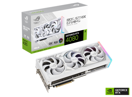 Placa De Video Nvidia GeForce Asus RTX 4080 ROG WHITE